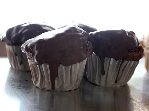 Mantecada de chocolate